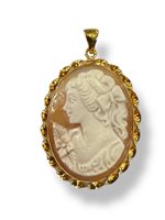 Pendente Mandile 1922 Donna Cammei  in Argento Conchiglia 2MCICM12 - 2MCICM12